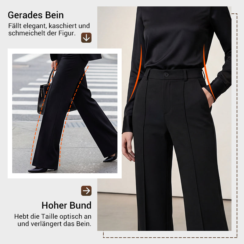 Anzughose mit hoher Taille Rosa