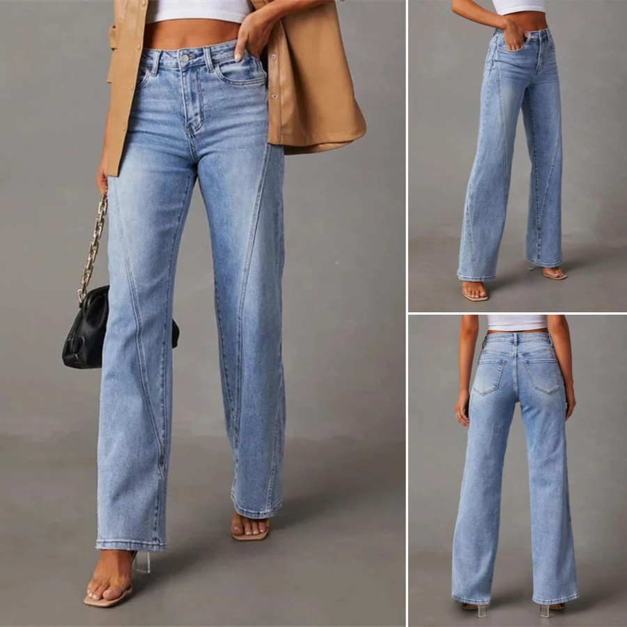 WEITE JEANS MIT HOHER TAILLE Saskia