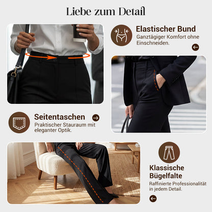 Anzughose mit hoher Taille Rosa