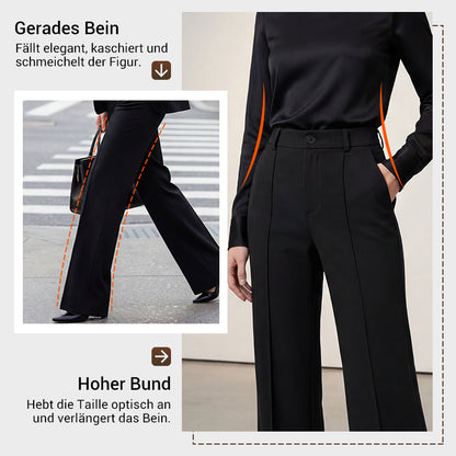 Anzughose mit hoher Taille Rosa