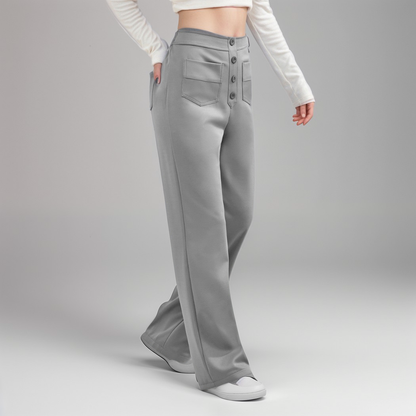 Elastische Hose mit hoher Taille Lala