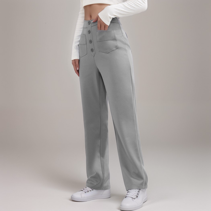 Elastische Hose mit hoher Taille Lala