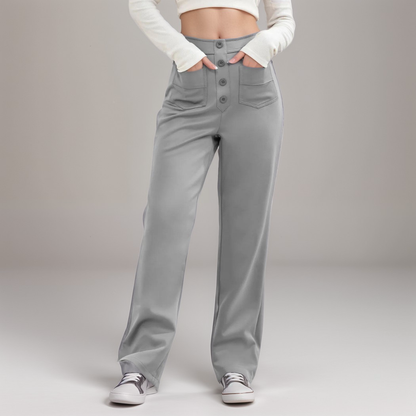 Elastische Hose mit hoher Taille Lala