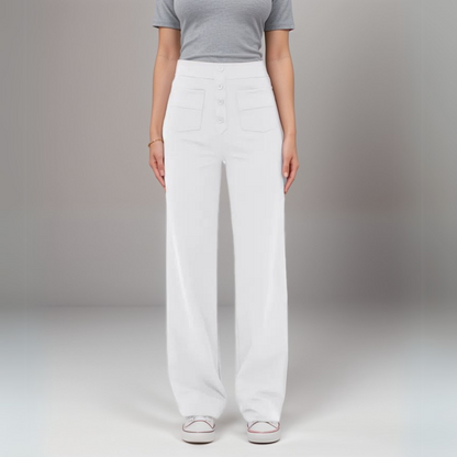 Elastische Hose mit hoher Taille Lala