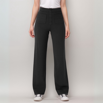 Elastische Hose mit hoher Taille Lala