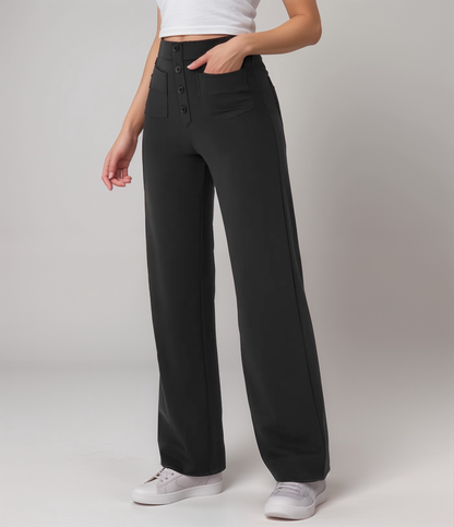 Elastische Hose mit hoher Taille Lala
