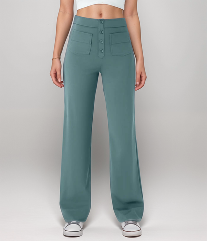 Elastische Hose mit hoher Taille Lala