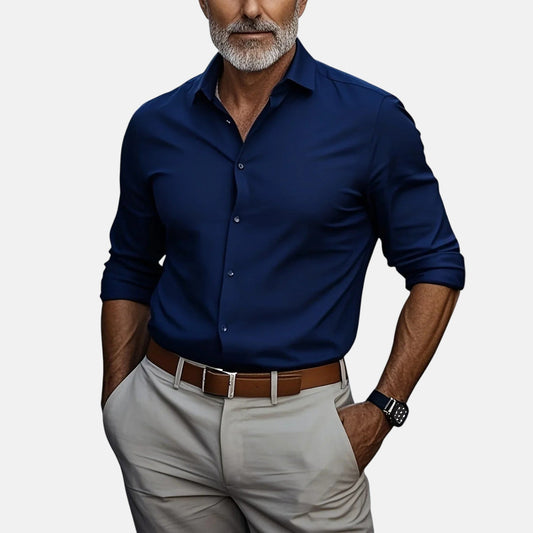 Slim Fit Business Hemd mit Knitterfrei Elias