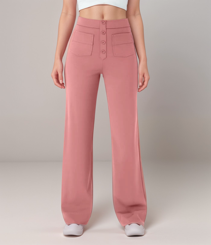 Elastische Hose mit hoher Taille Lala