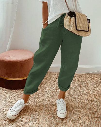 Atmungsaktive Leinenhose Pia