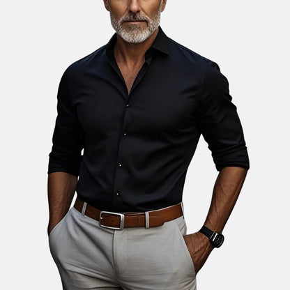 Slim Fit Business Hemd mit Knitterfrei Elias