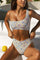 Ein-Schulter-Bikini mit Druck Faye