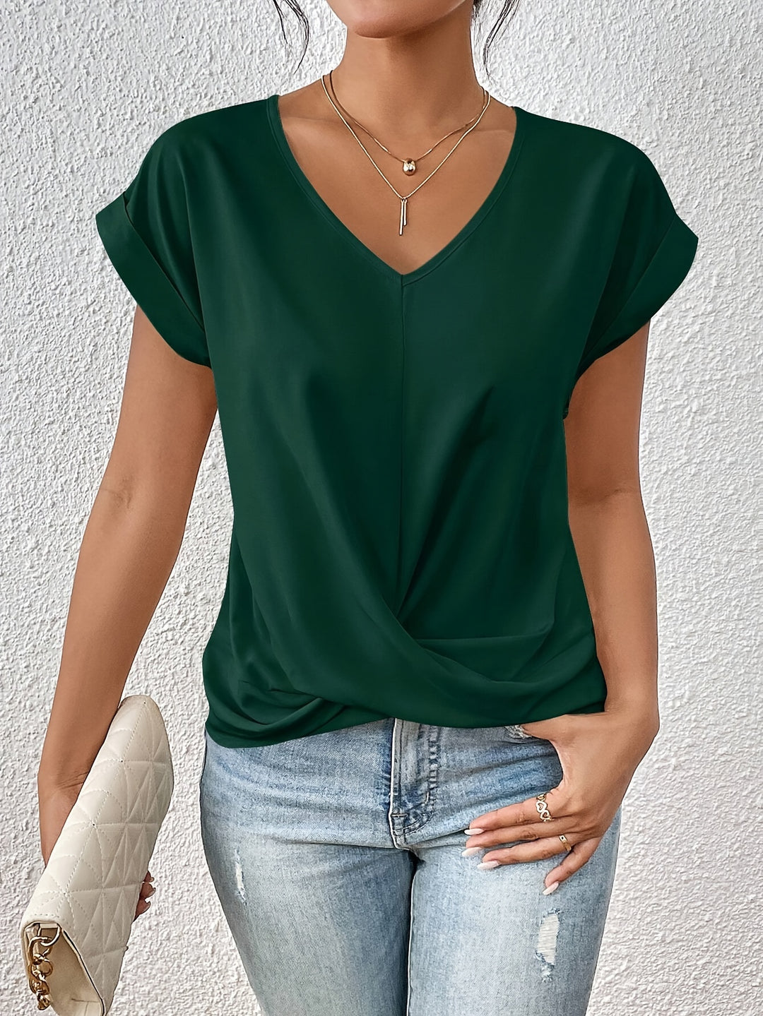 Gemütliches V-Ausschnitt Shirt Mona