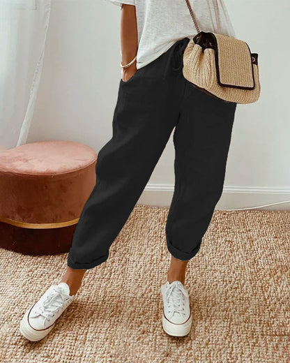 Atmungsaktive Leinenhose Pia
