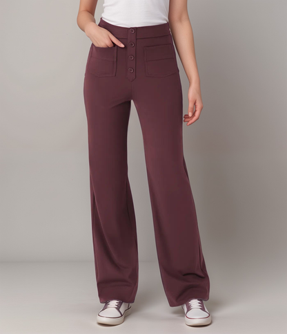 Elastische Hose mit hoher Taille Lala