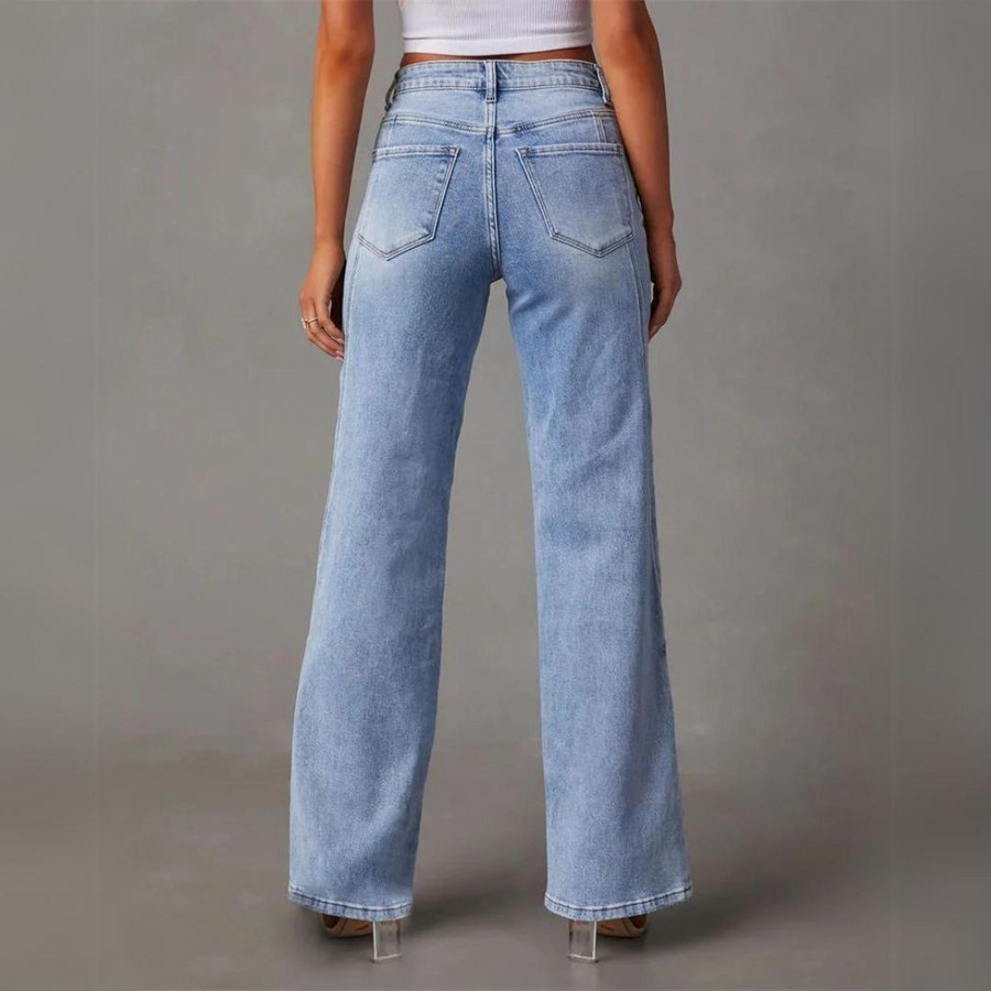 WEITE JEANS MIT HOHER TAILLE Saskia