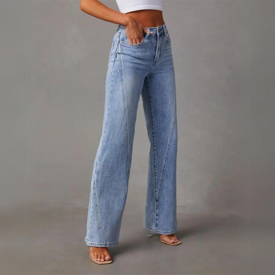WEITE JEANS MIT HOHER TAILLE Saskia