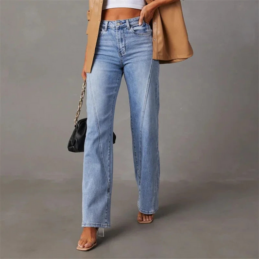 WEITE JEANS MIT HOHER TAILLE Saskia