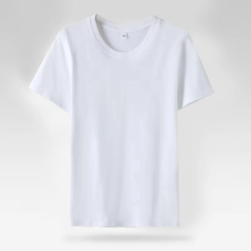 Solid  Women Short Sleeve T Shirt Cotton O Neck Loose Black White Basic Thin Tops Fashion Harajuku Casual Outer Wear T-Shirts
