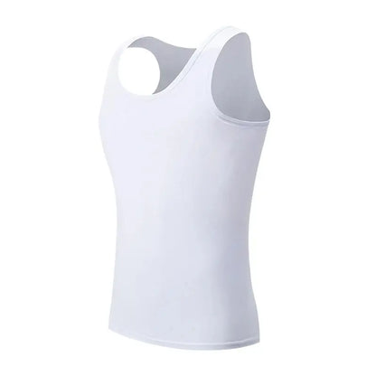 1/3 Pieces Men's Solid Color Basic Cotton Vest Youth Slim Exercise Sweat-absorbent T-shirt Middle-aged Comfortable Bottoming