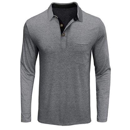 Langarmshirt in Unifarbe Kurt