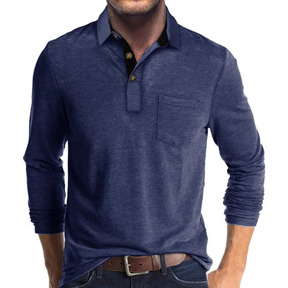 Langarmshirt in Unifarbe Kurt