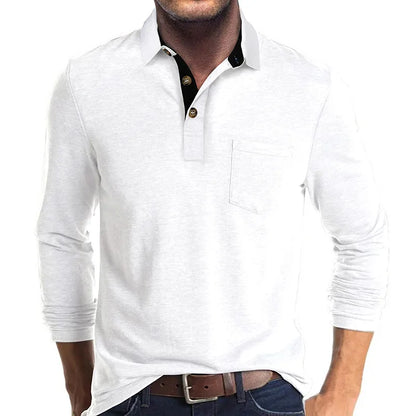 Langarmshirt in Unifarbe Kurt