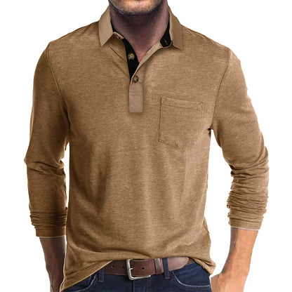 Langarmshirt in Unifarbe Kurt