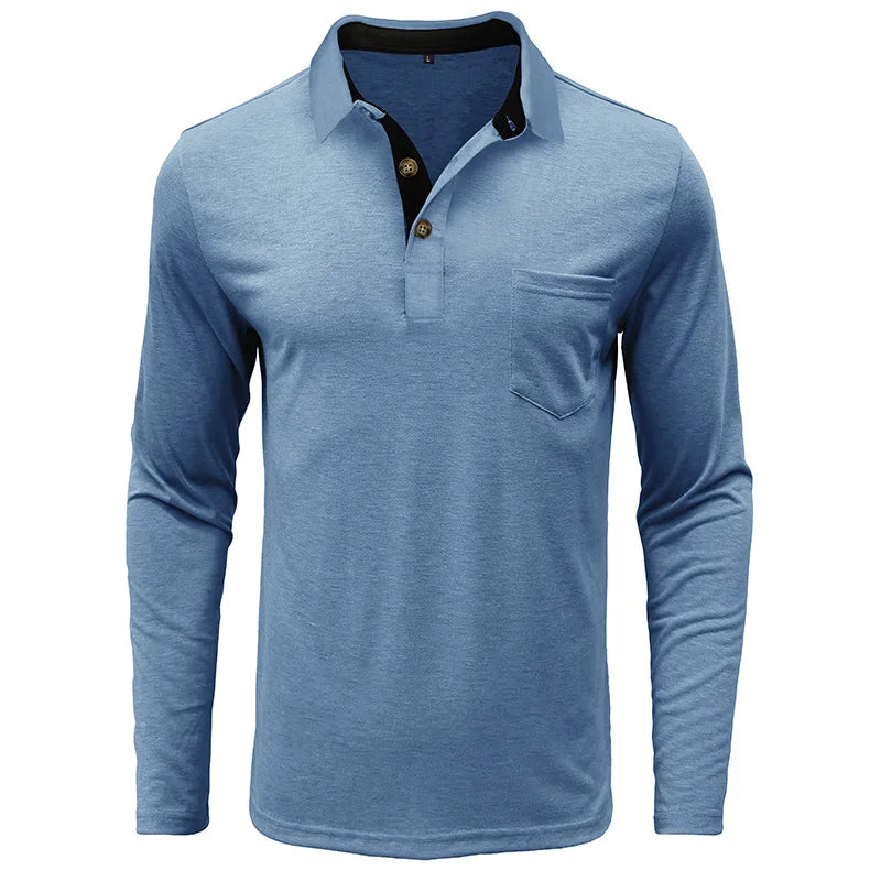 Langarmshirt in Unifarbe Kurt