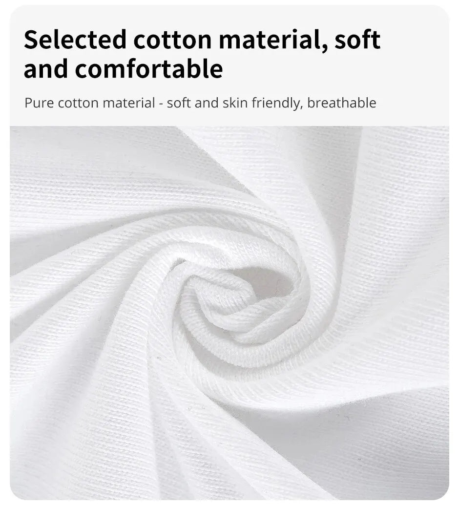 1/3 Pieces Men's Solid Color Basic Cotton Vest Youth Slim Exercise Sweat-absorbent T-shirt Middle-aged Comfortable Bottoming