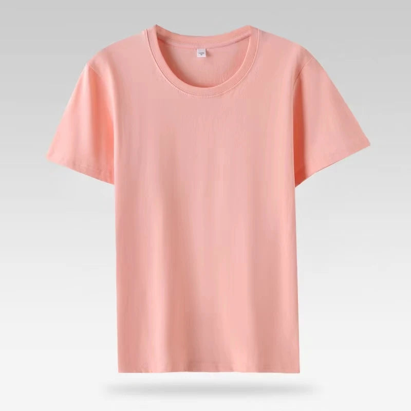 Solid  Women Short Sleeve T Shirt Cotton O Neck Loose Black White Basic Thin Tops Fashion Harajuku Casual Outer Wear T-Shirts