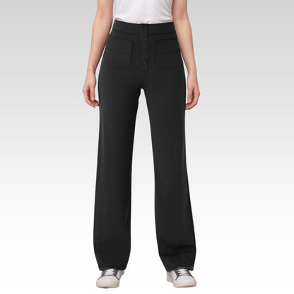 Elastische Hose mit hoher Taille Lala