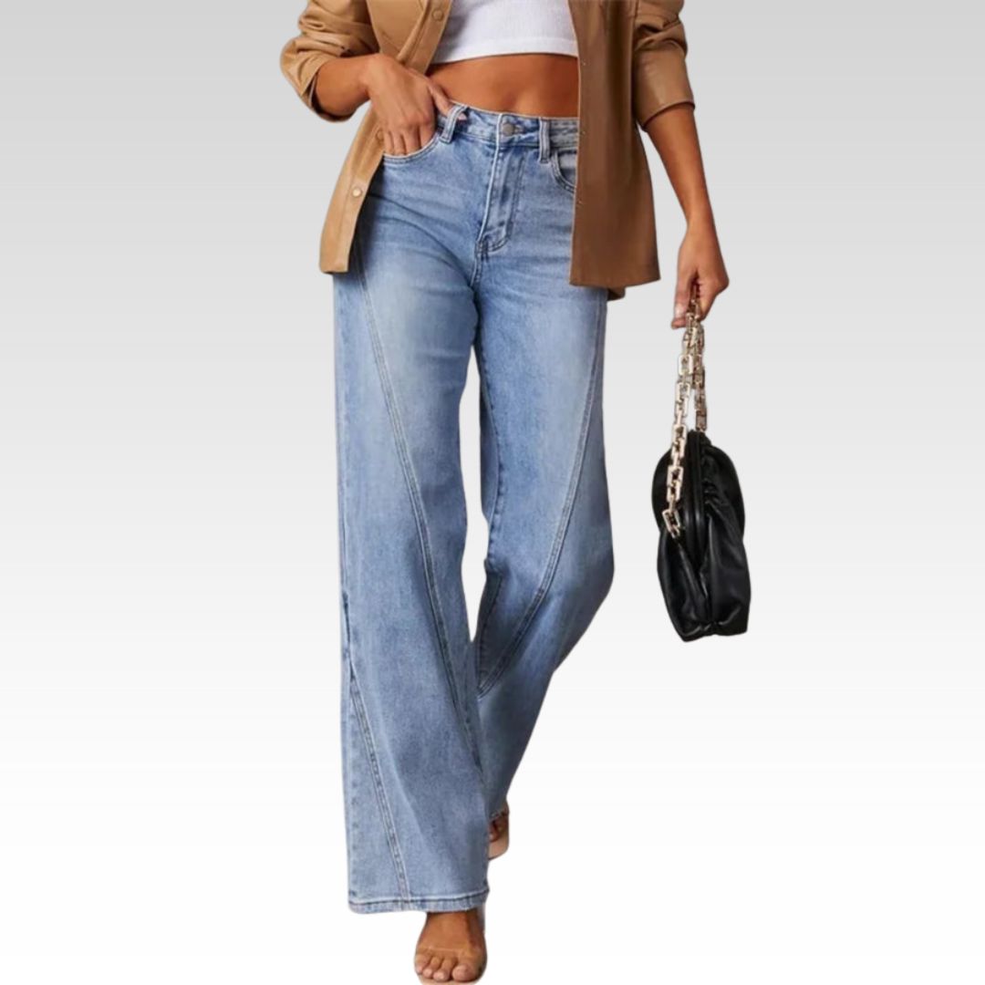 WEITE JEANS MIT HOHER TAILLE Saskia