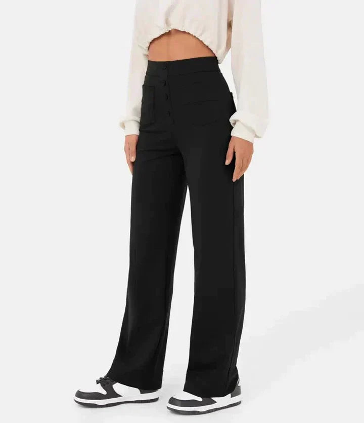 Elastische Hose mit hoher Taille Lala