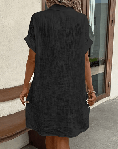 Bequemes Hemdkleid mit Knöpfen Christina