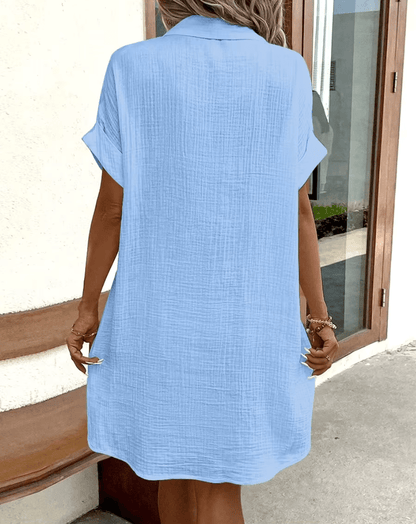 Bequemes Hemdkleid mit Knöpfen Christina