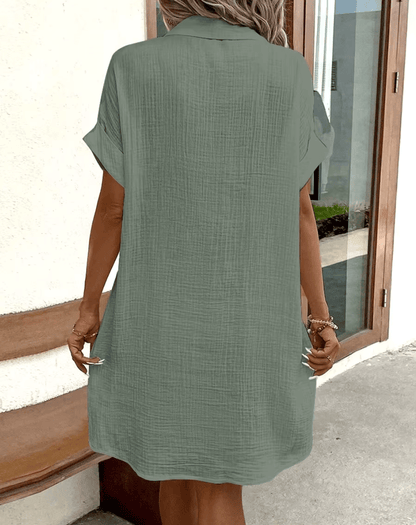 Bequemes Hemdkleid mit Knöpfen Christina