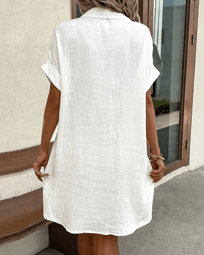 Bequemes Hemdkleid mit Knöpfen Christina
