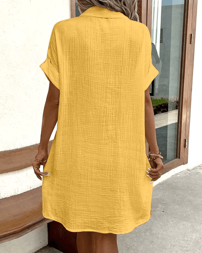 Bequemes Hemdkleid mit Knöpfen Christina