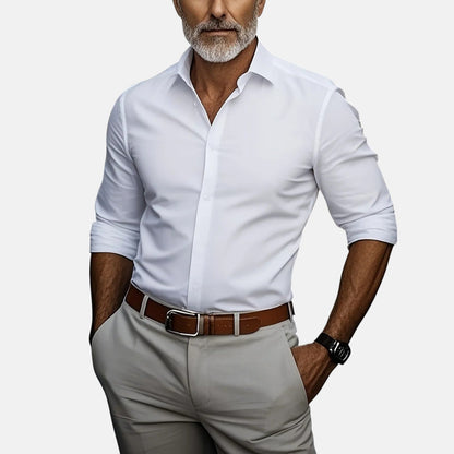 Slim Fit Business Hemd mit Knitterfrei Elias