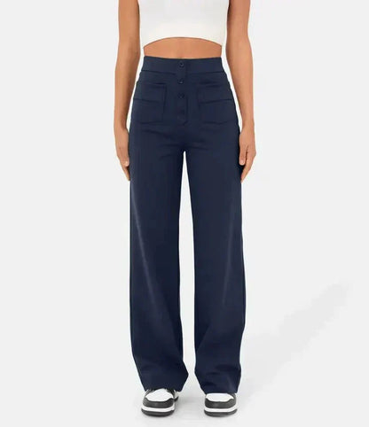 Elastische Hose mit hoher Taille Lala