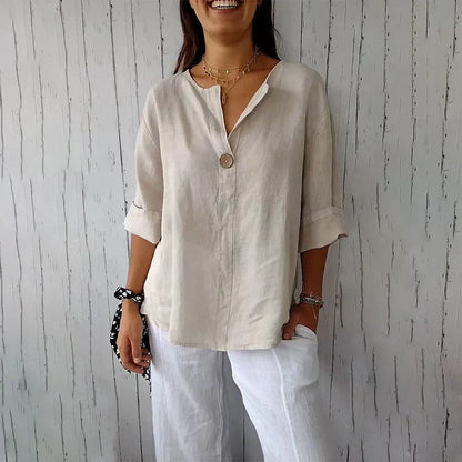 Vielseitige Knopf Bluse Line