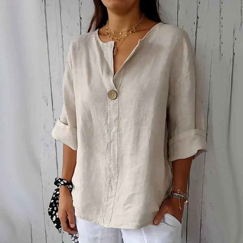 Vielseitige Knopf Bluse Line