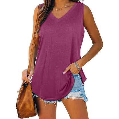 Klassisches V-Ausschnitt Sommertop Lily