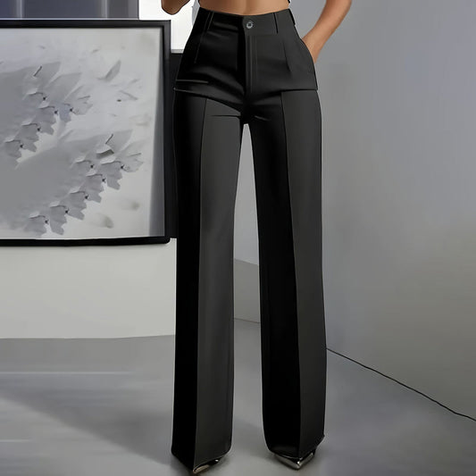 Anzughose mit hoher Taille Rosa
