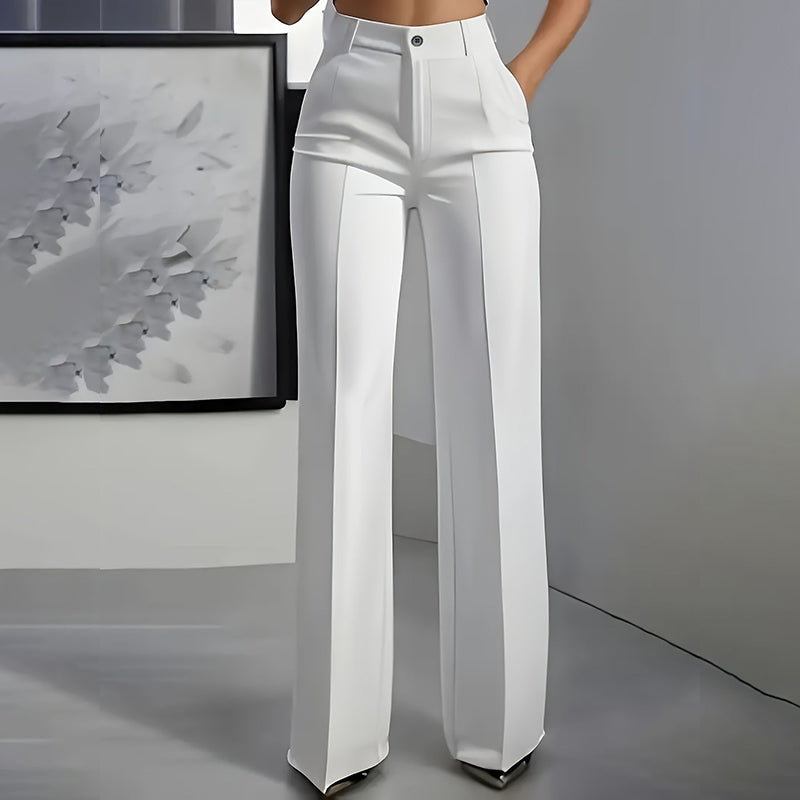 Anzughose mit hoher Taille Rosa