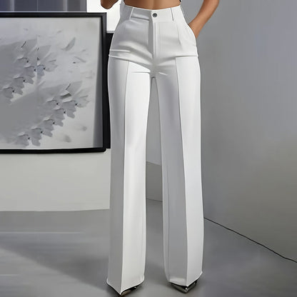 Anzughose mit hoher Taille Rosa