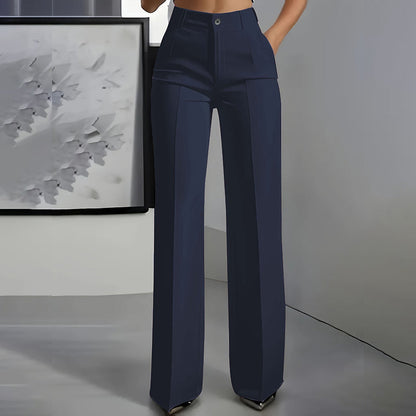 Anzughose mit hoher Taille Rosa