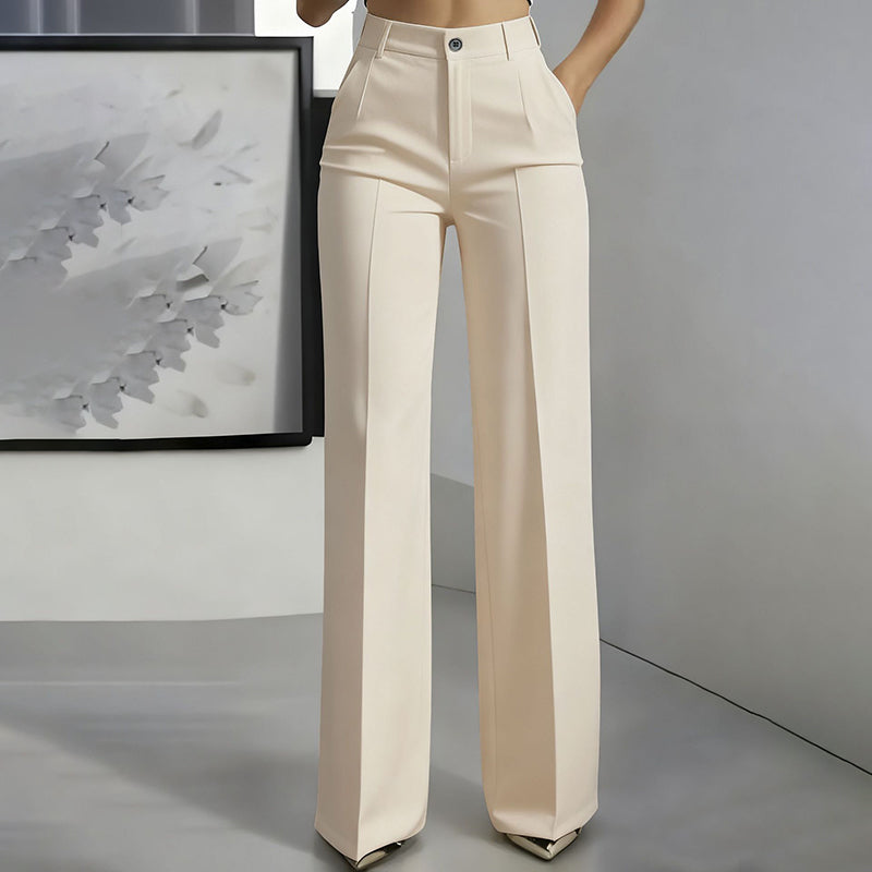 Anzughose mit hoher Taille Rosa