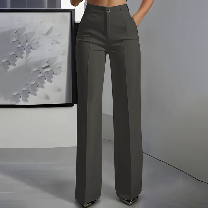 Anzughose mit hoher Taille Rosa